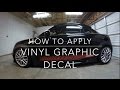 How to apply vinyl graphic decal