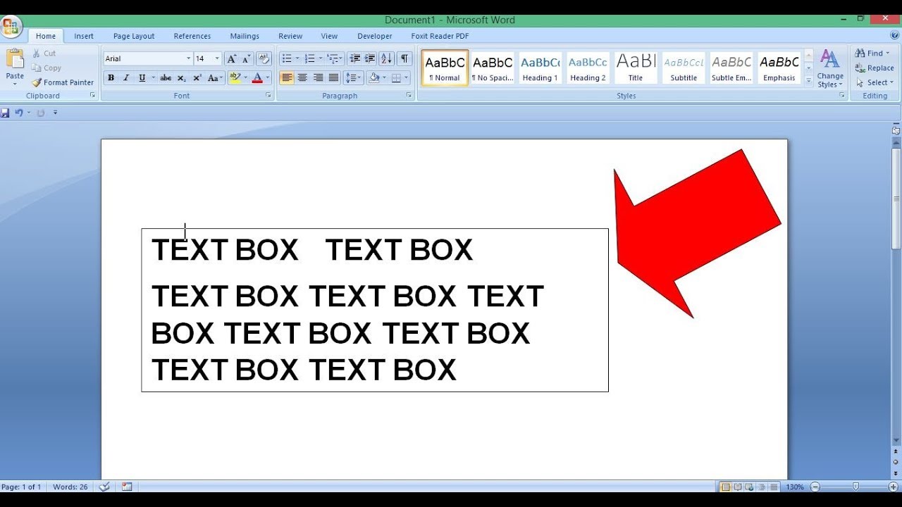 how to add text box in word pad