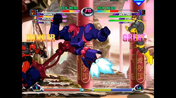 MvC2: Khaos - Sentinel 85% Sequence (with Unblockable)