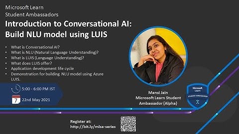 Introduction to Conversational AI: Build NLU Model using LUIS