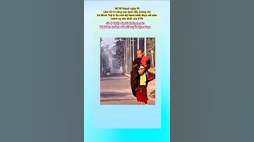 14/10 Nepal. Để tránh YTB săn đuổi Sư Minh Tuệ & Sư nhỏ đi khất thực khi còn dày sương #suminhtue