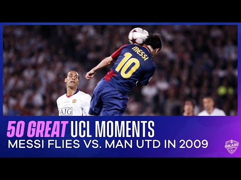 50 Great Champions League Moments: Lionel Messi's Header vs. Manchester United | 2009 UCL Final