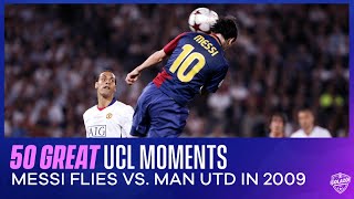 50 Great Champions League Moments: Lionel Messi's Header vs. Manchester United | 2009 UCL Final Resimi