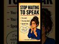 Confidence Comes From Speaking, Not Studying #EnglishLearning #Shorts