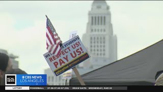 LAUSD strike wraps up with a rally in LA State Historic Park