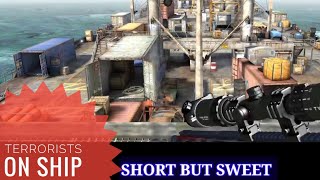 Unveiling the Dark Secrets of Terrorists on Ship: Sniper Strike Gameplay screenshot 4