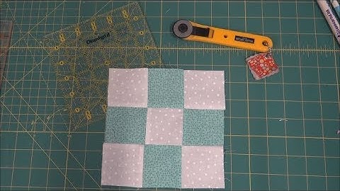 Nine Patch quilt block video