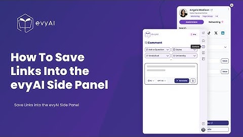 How to Save Links to Saved Profiles in evyAI Side Panel Extension - evyAI Pro