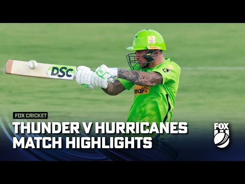 Sydney Thunder vs Hobart Hurricanes - Match Highlights | 31/12/22 | FOX Cricket