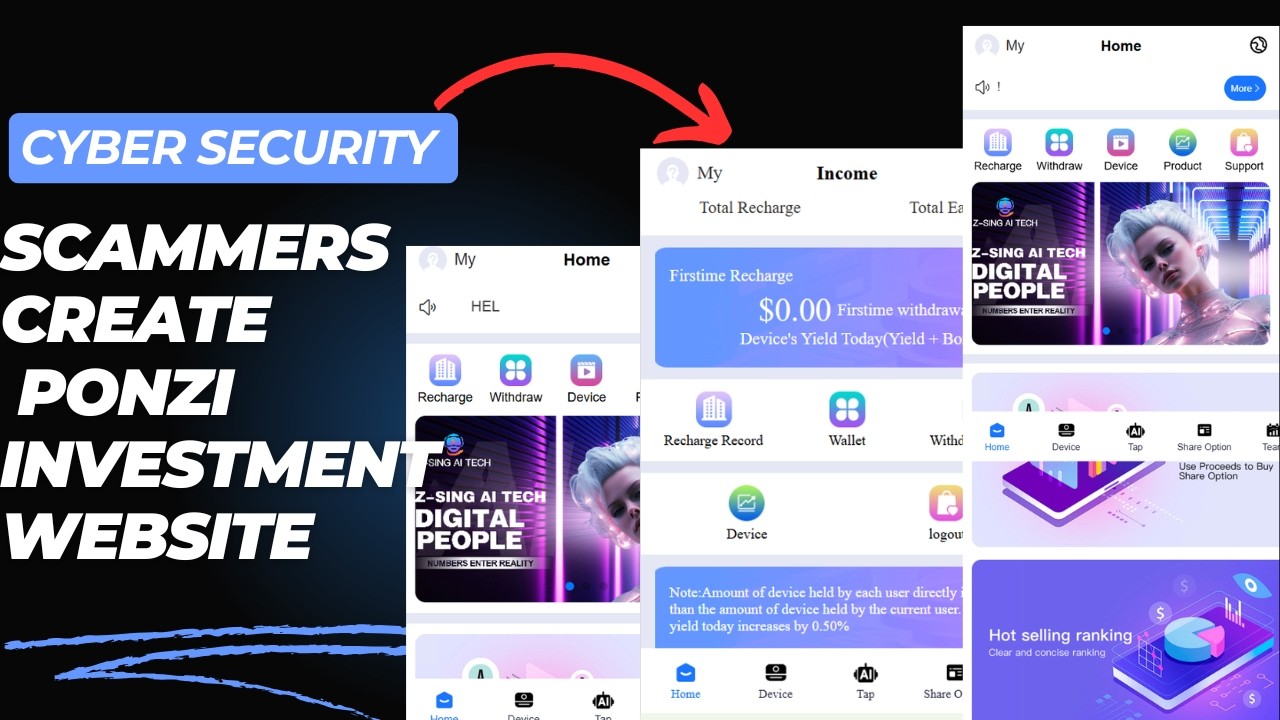 How Scammers Create Ponzi Website | Cyber Security Tutorial
