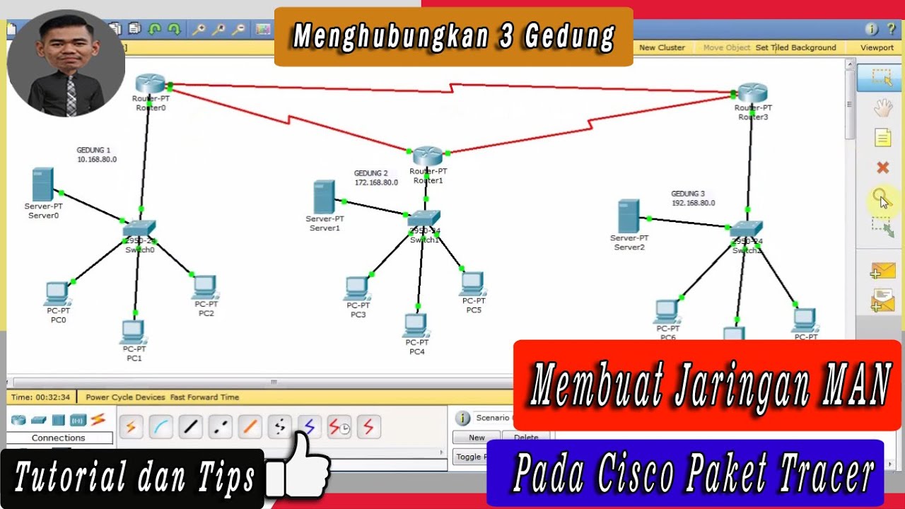 Tutorial Menghubungkan Gedung Dengan Cisco Packet Tracer Tutorial The