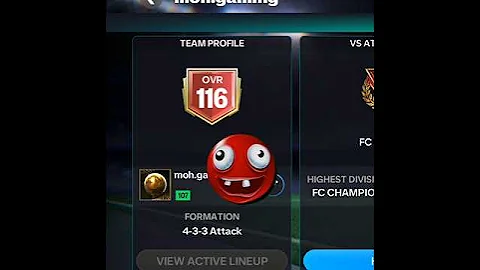 OVR 116 TEAM🔥#fcmobile #fc26 #fc24 #edit #fc25