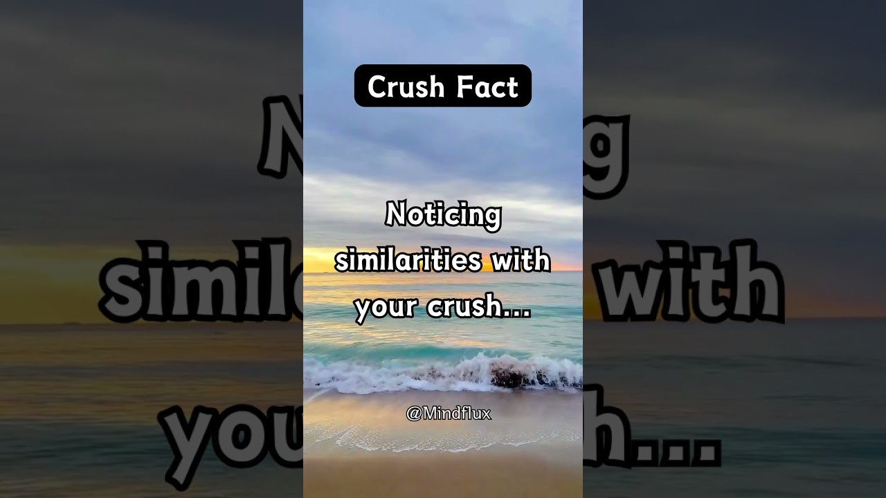 Noticing similarities with your crush 
