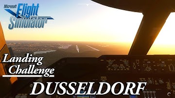 MICROSOFT FLIGHT SIMULATOR 2020 (MSFS20/FS2020) STRONG WINDS LANDING CHALLENGE - DUSSELDORF