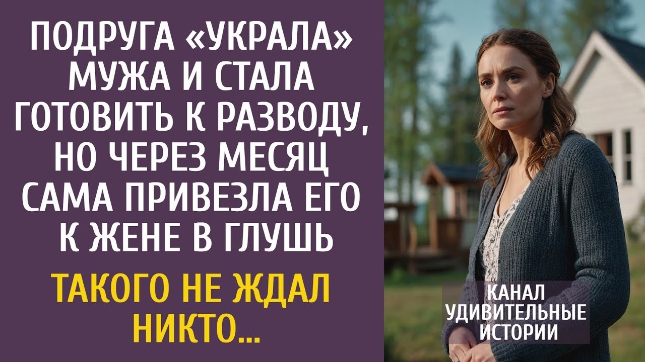 Подруга «украла» мужа и стала готовить к разводу, но через месяц сама привезла его к жене в глушь…