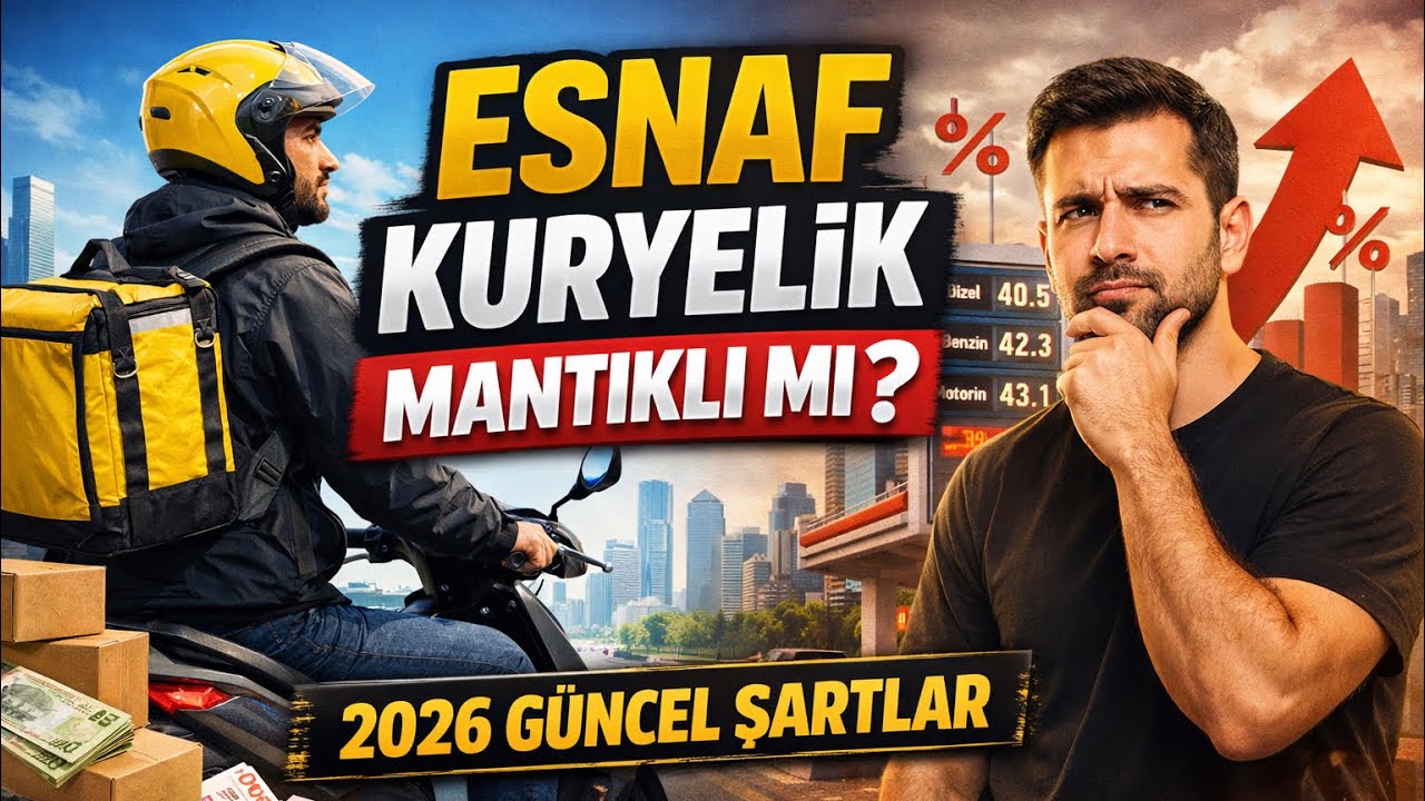 ESNAF KURYE OLMAK MANTIKLI MI? 2026 GÜNCEL ŞARTLAR!