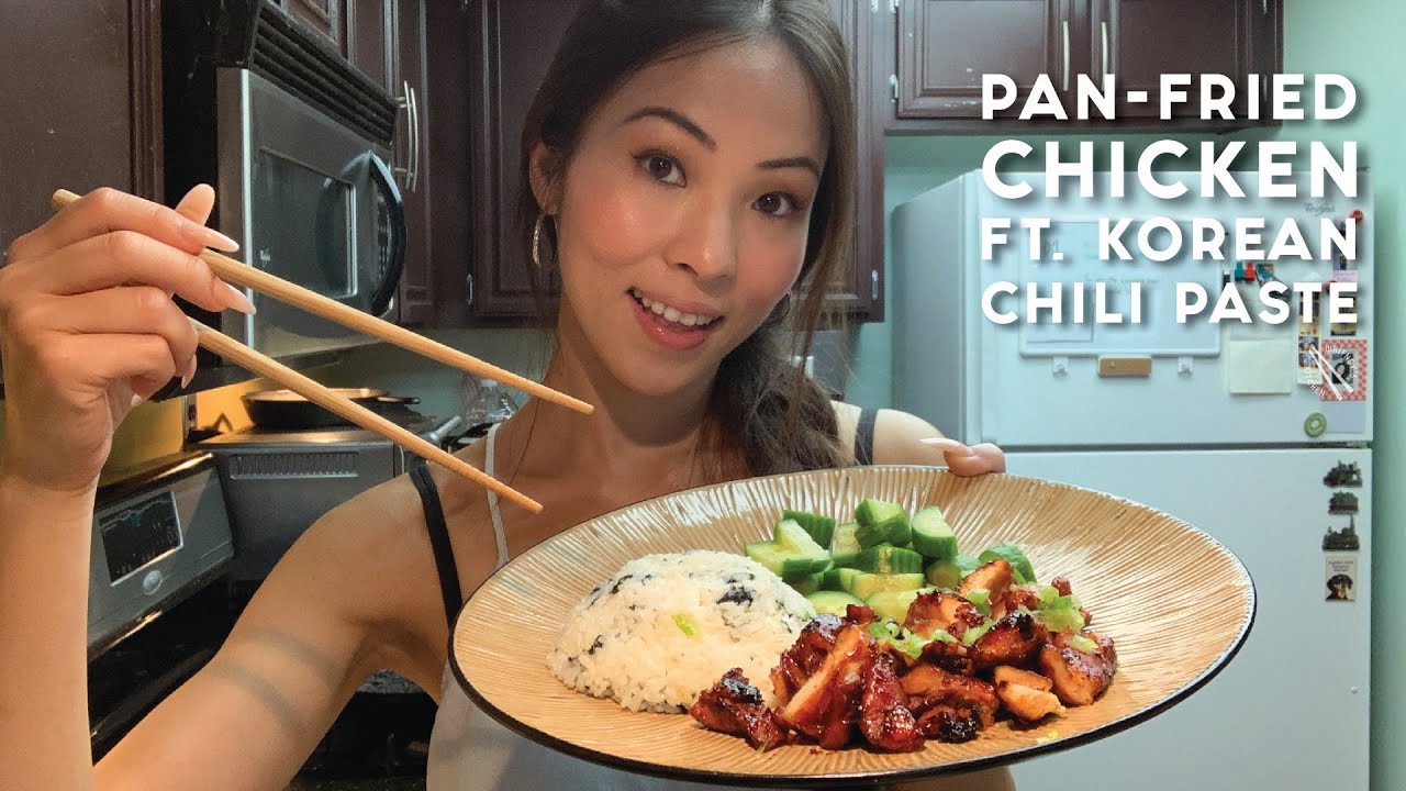 PanFried Chicken ft. Korean Chili Paste Easy Recipe YouTube
