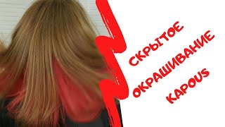 Скрытое окрашивание. Окрашивание волос Капус.