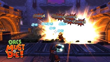 All levels main game - Orcs Must Die! (Nightmare difficulty, 5 skulls)