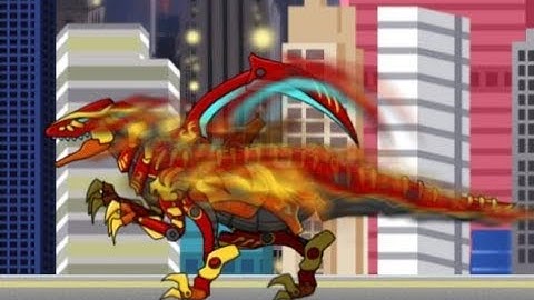 Роботы динозавры: Велоцираптор-трансформер (Velociraptor - Transform! Dino Robot)