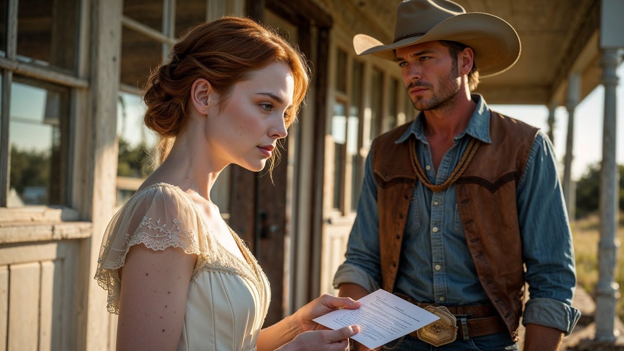 She Held The Letter That Would Take Her Away, The Cowboy Replaced It With His Own