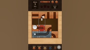 Roll the Ball slide puzzle Talented Level 34 Solution