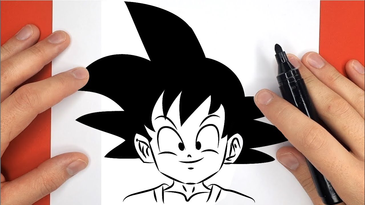 Como DESENHAR o GOKU Criança - Dragon Ball - Passo a Passo Fácil