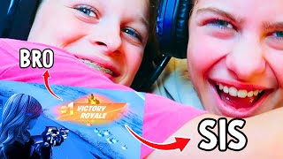 SIS & BRO WIN FORTNITE DUOS (funny video) Gaming w/ The Norris Nuts screenshot 4