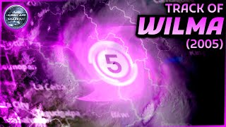 The Track of Hurricane Wilma (2005)