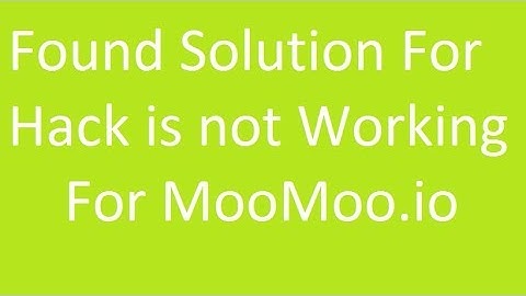 Hack is Not Working For MooMoo.io Found Solution! by BHARATHI Tutorials