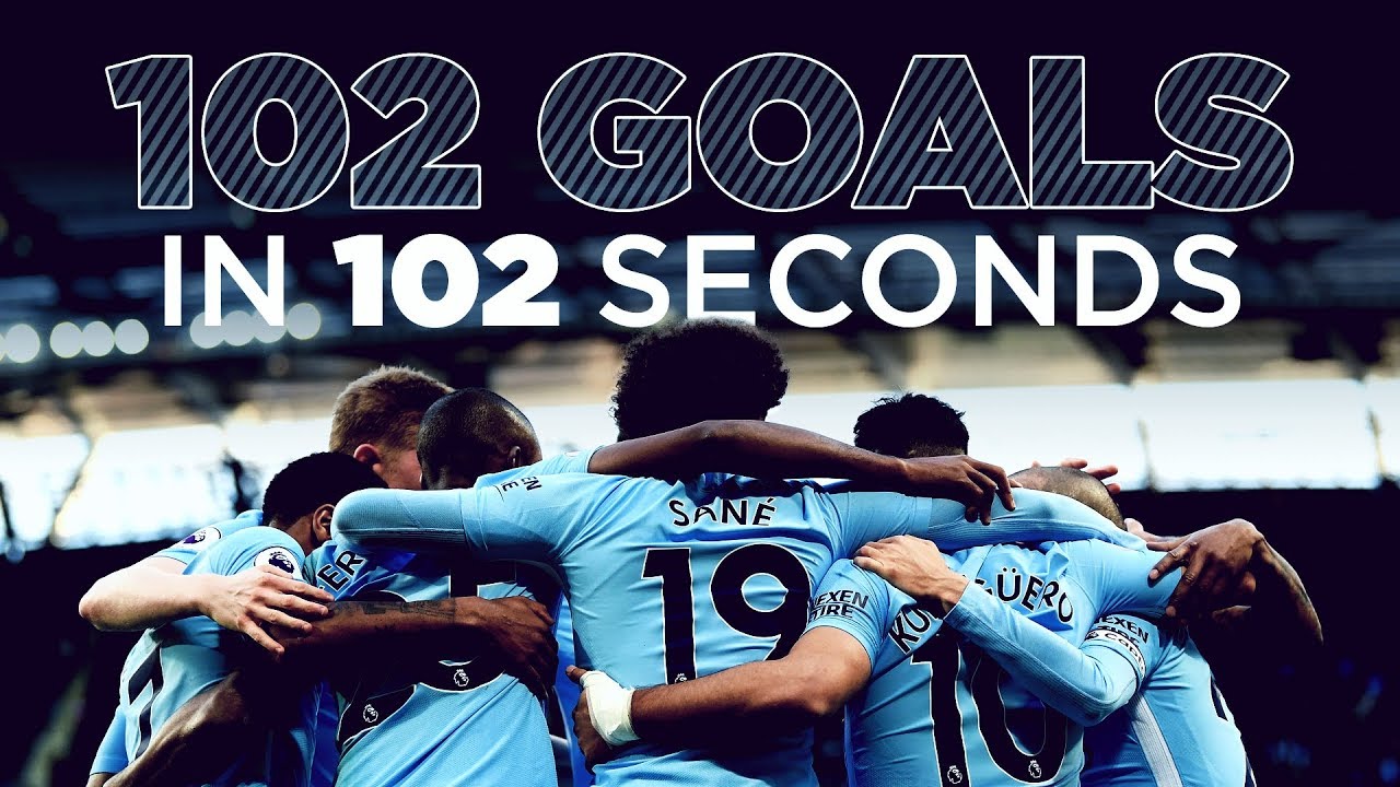 man city owner 102 GOALS IN 102 SECONDS | EVERY 2017 PREMIER LEAGUE GOAL