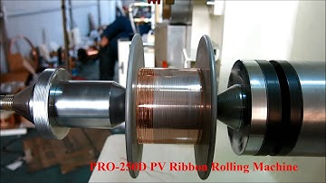 PV Ribbon Rolling Machine (0.2X0.06 mm) 250D  - FLATTENING MACHINE