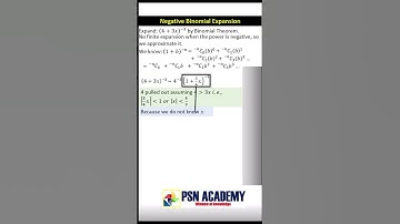 Binomial with negative (rational) index | Worked out example [Corrected]