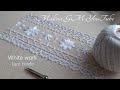 White work | Lace  border line | simple stitches | Border Embroidery