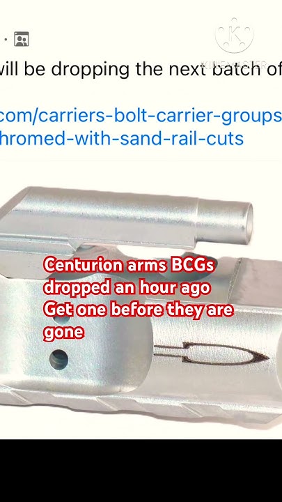 Centurion arms chrome bcg - YouTube