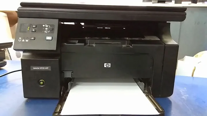 hp laserjet m1132 mfp printing blank pages