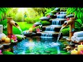 Deep Sleep Bamboo Water Sounds 🌙 Soft Piano & Birds Ambience for Relaxing Night & Stress Relief
