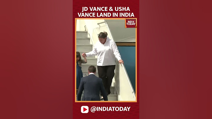 JD Vance & Usha Vance Land in India | JD Vance In India | US News | US-INDIA Relations