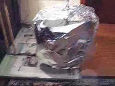 Thruster inside of a Faraday cage
