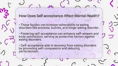 How Does Self-acceptance Affect Mental Health? - Inside Body Image