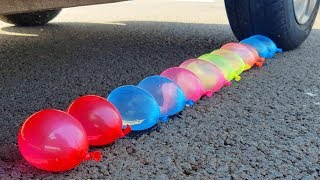 Experiment Car vs Coca Cola, Fanta, Mirinda Balloons | Crushing Crunchy & Soft Things by Car!