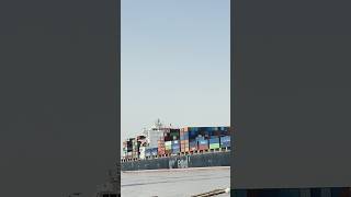 Very Loud Ship Horn Of The Biggest Container Ship All Time - Evergreen Cargo Ship #ship #shorts