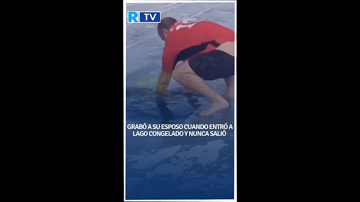 Grabó a su esposo cuando entró a lago congelado y nunca salió