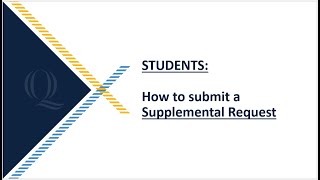 Supplemental Requests