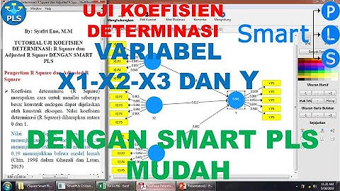 UJI KOEFISIEN DETERMINASI R Square dan Adjusted R Square DENGAN SMART PLS