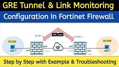 GRE Tunnel Configuration in Fortigate and Link monitoring Configuration