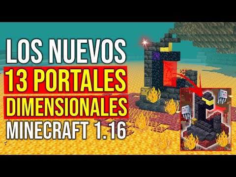 Los NUEVOS 13 PORTALES dimensionales de Minecraft 1.16