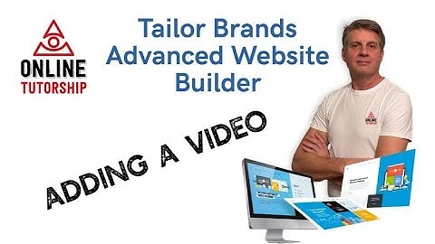 Tailor Brands Website Builder - Adding a Video