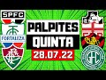 PALPITES DE FUTEBOL PARA O DIA 28/07/2022 + BILHETE PRONTO (QUINTA)