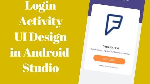 How to Create Restaurant Login UI Design | Android Studio